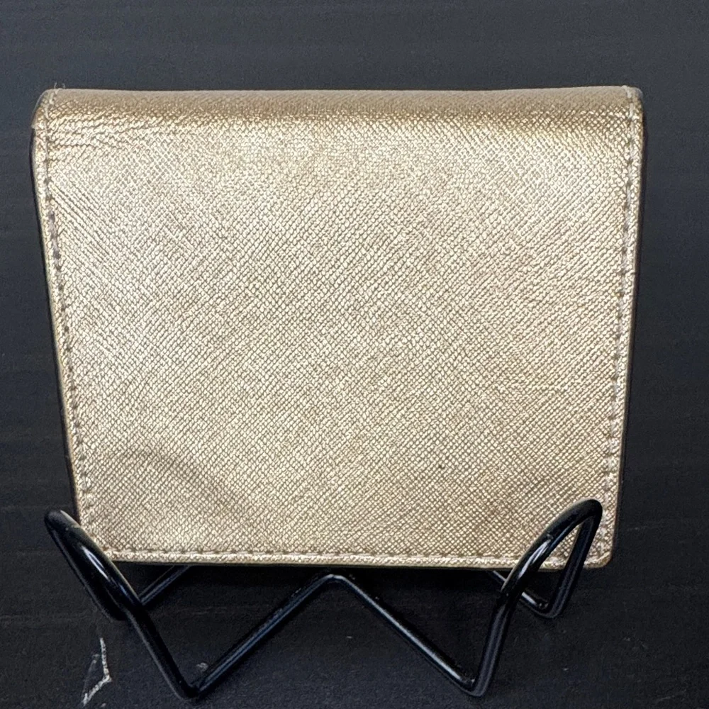 Michael Kors Metallic Gold Card Holder - Picture 2 of 12